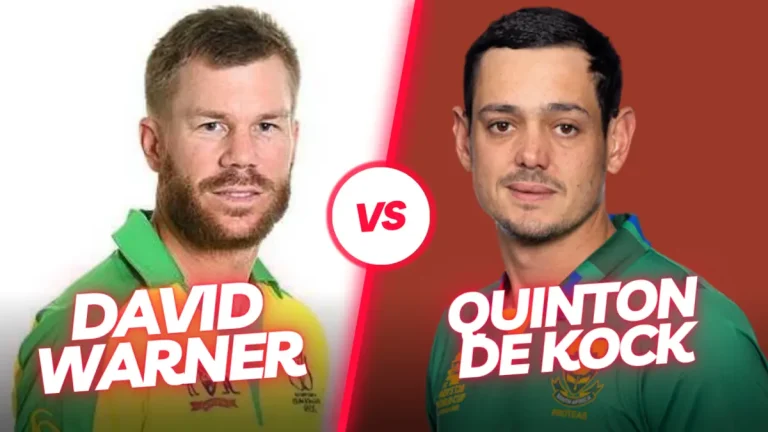 David Warner vs David de Kock