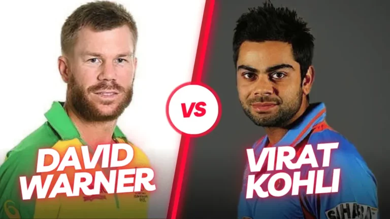 David Warner vs Virat Kohli