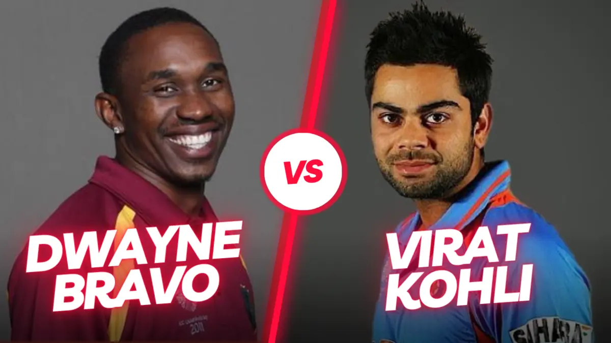 Dwayne Bravo vs Virat Kohli