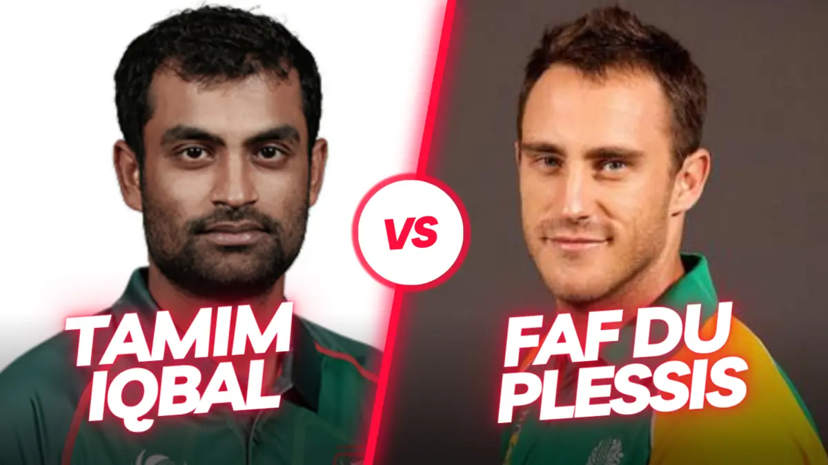 Tamim Iqbal vs FAf Du Plessis