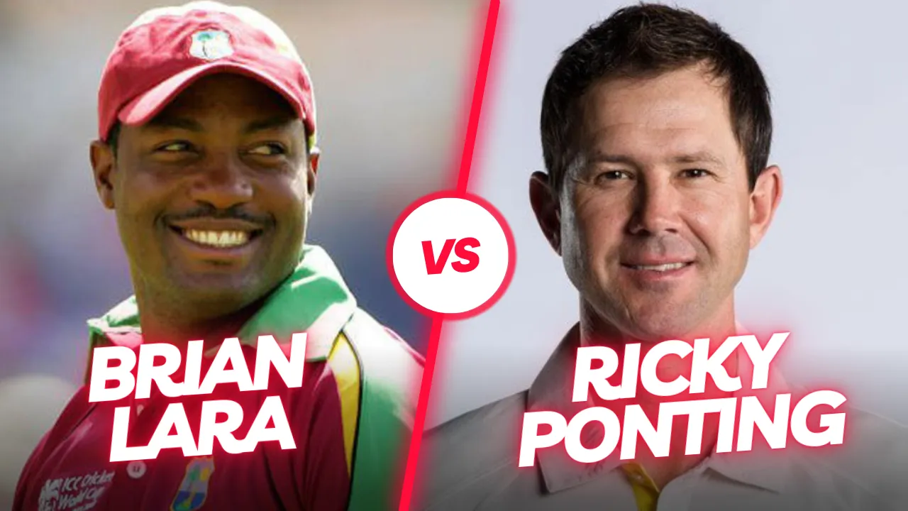 Brian Lara Vs Ricky Ponting: Cricket Career Statistics Comparison