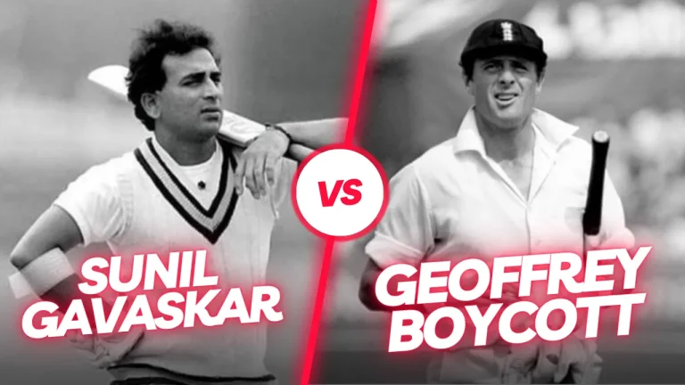 Sunil Gavaskar Vs Geoffrey Boycott: Career Statistics Comparison